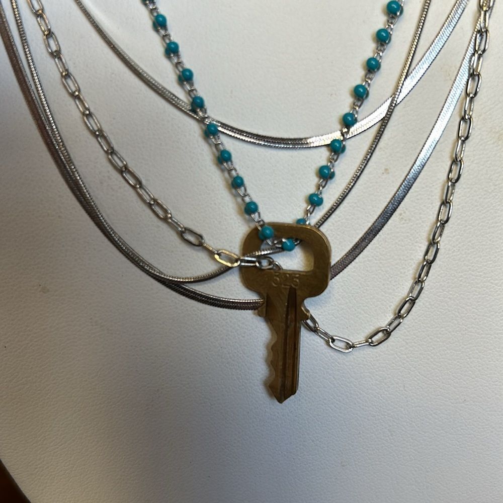 Louis Vuitton Key and lock #313 and 2 layered necklace’s NwT - Picture 4 of 12